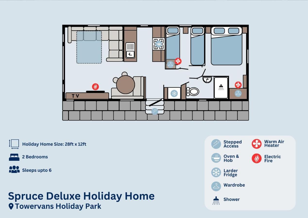 מייבלת'ורפ Spruce Deluxe Holiday Home מראה חיצוני תמונה